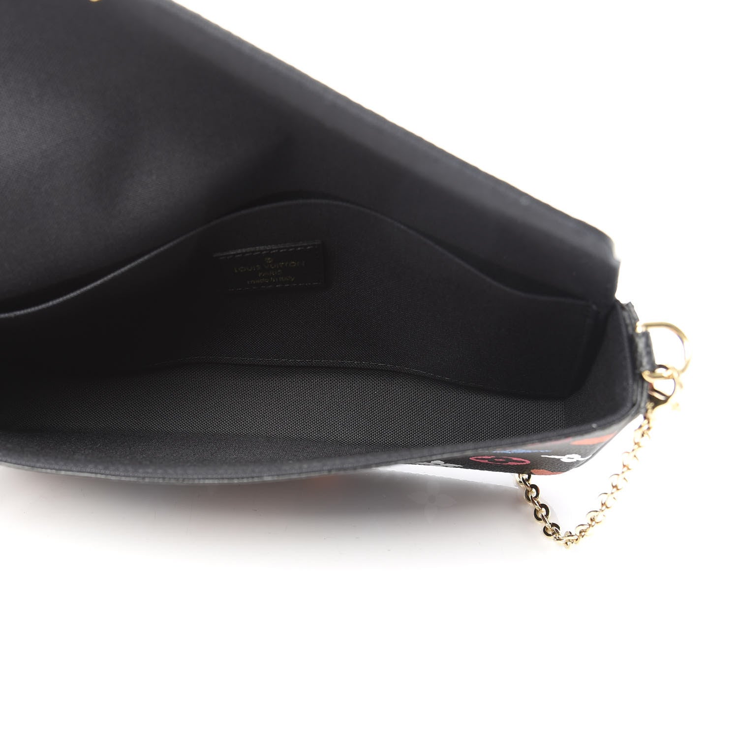 Louis Vuitton Game On Felicie Chain Wallet Black 7 of 12