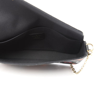 Louis Vuitton Game On Felicie Chain Wallet Black 7 of 12