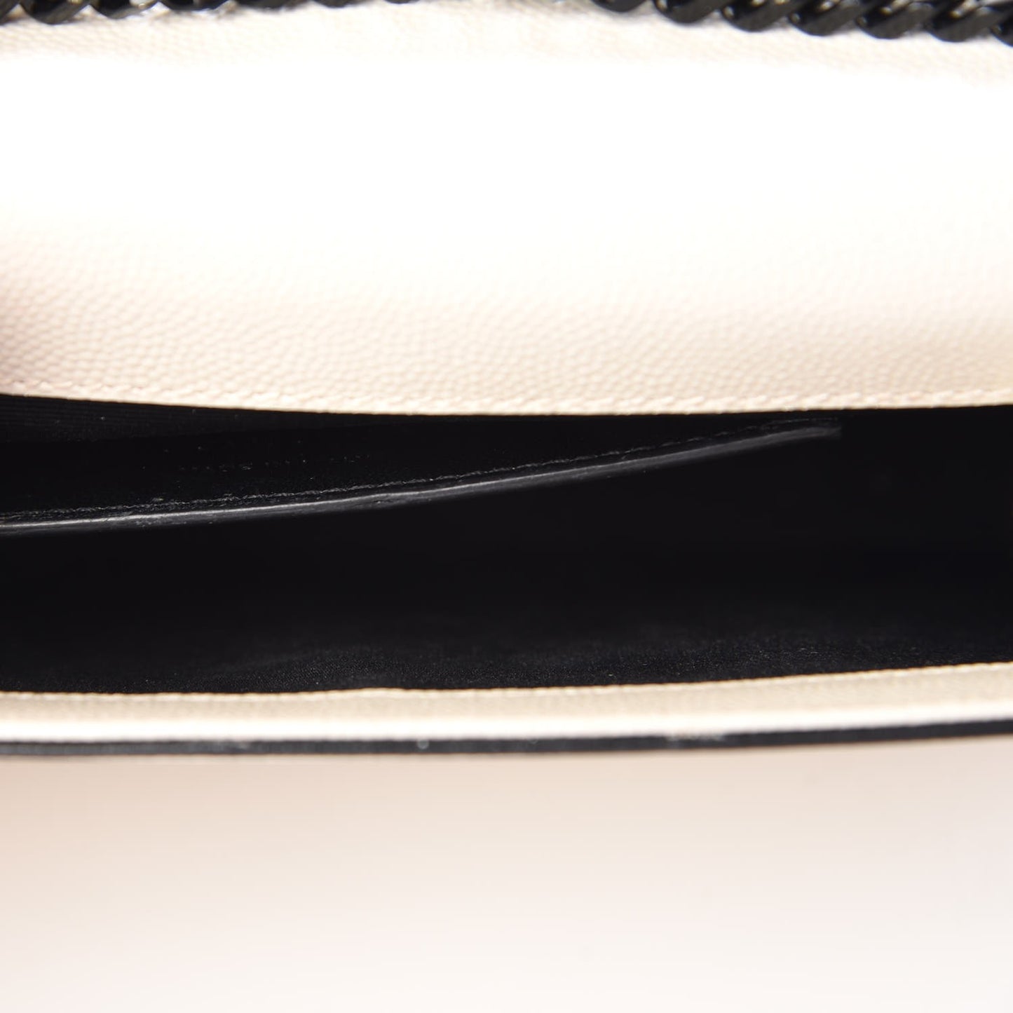 Grain De Poudre Medium Classic Monogram Kate Satchel Porcellana Black