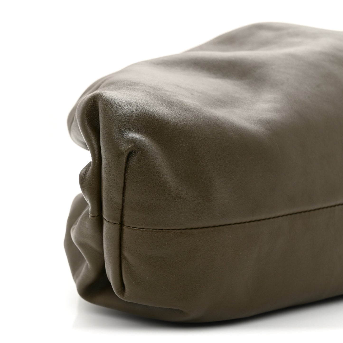 Smooth Butter Calf The Pouch Oversized Clutch Mustard