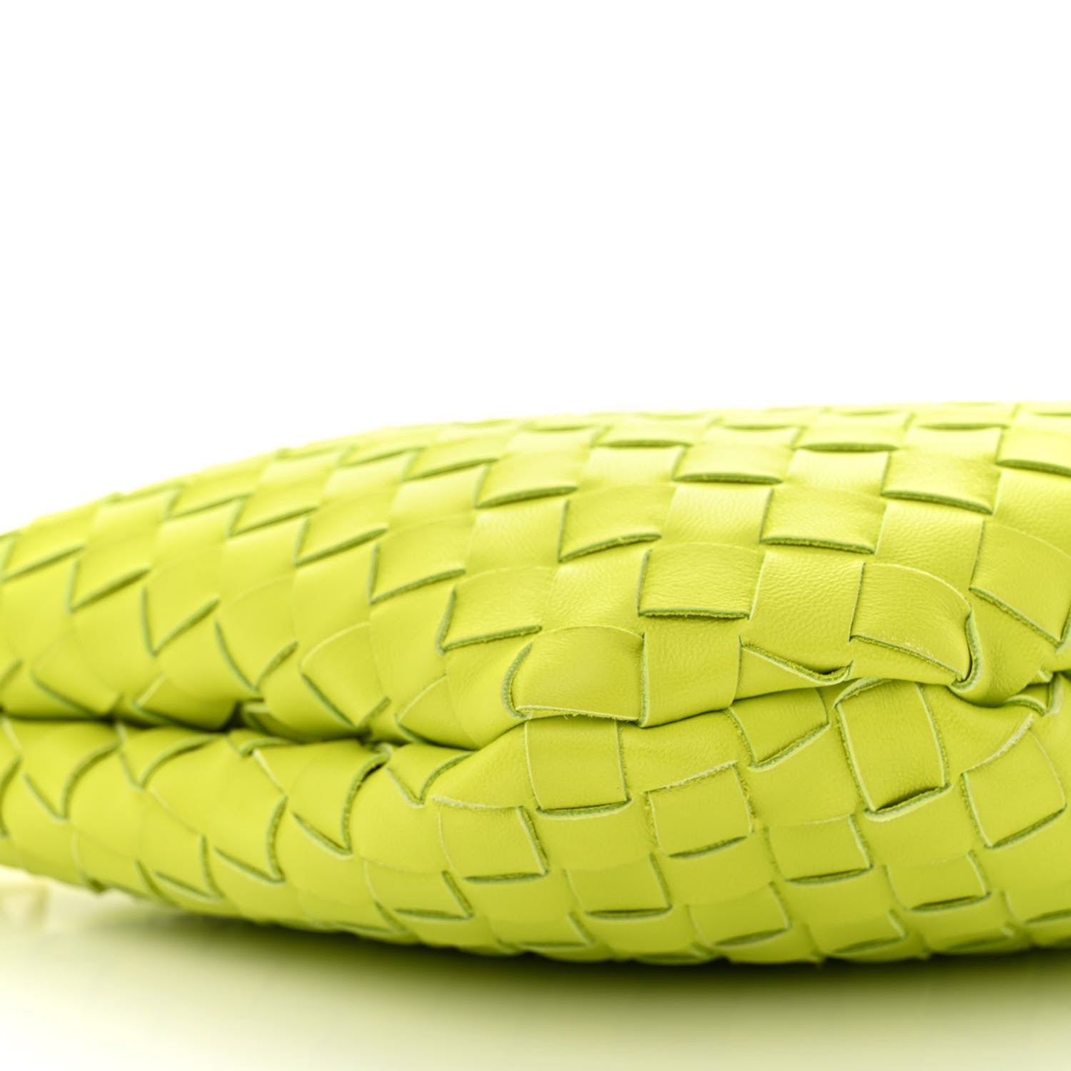 Bottega Veneta Nappa Intrecciato Small Turn Pouch Acid Kiwi 9 of 10