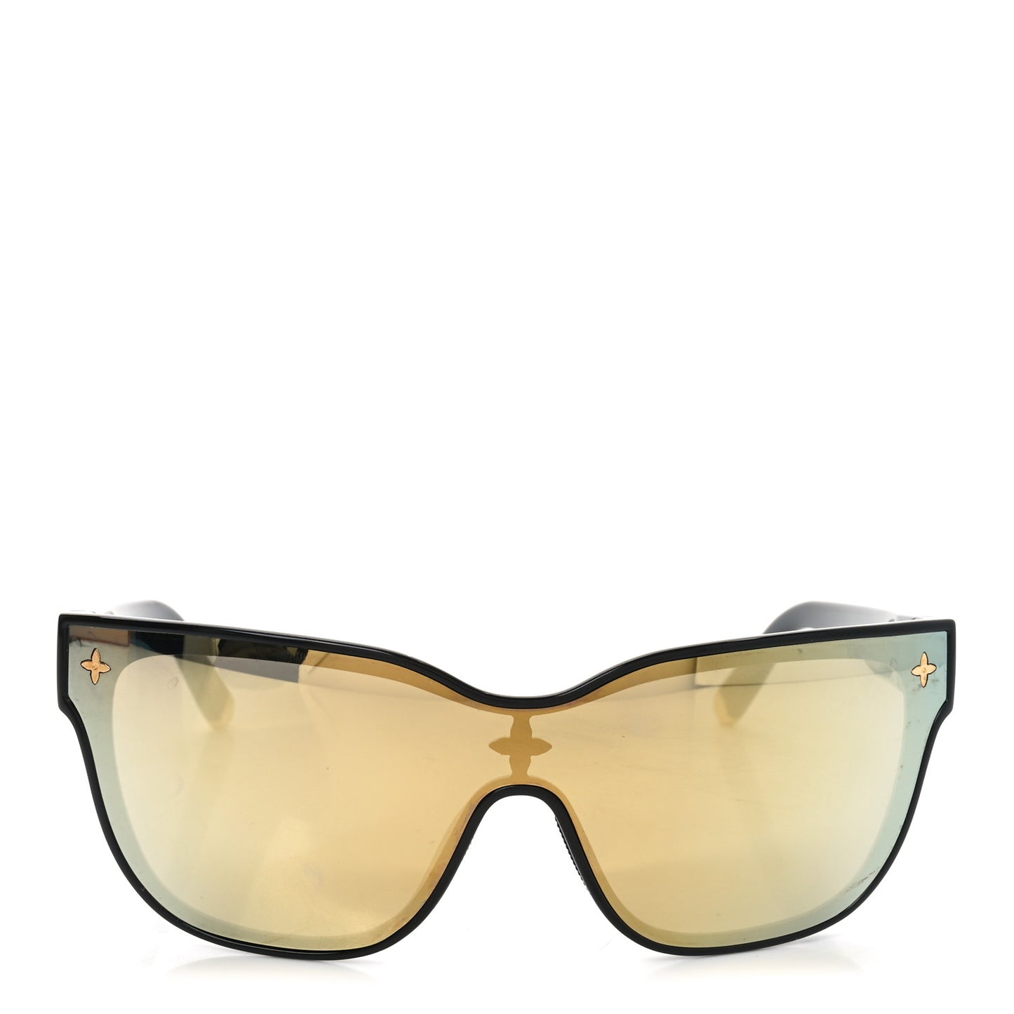 Nylon LV Shadow Square Sunglasses Z1843U Black