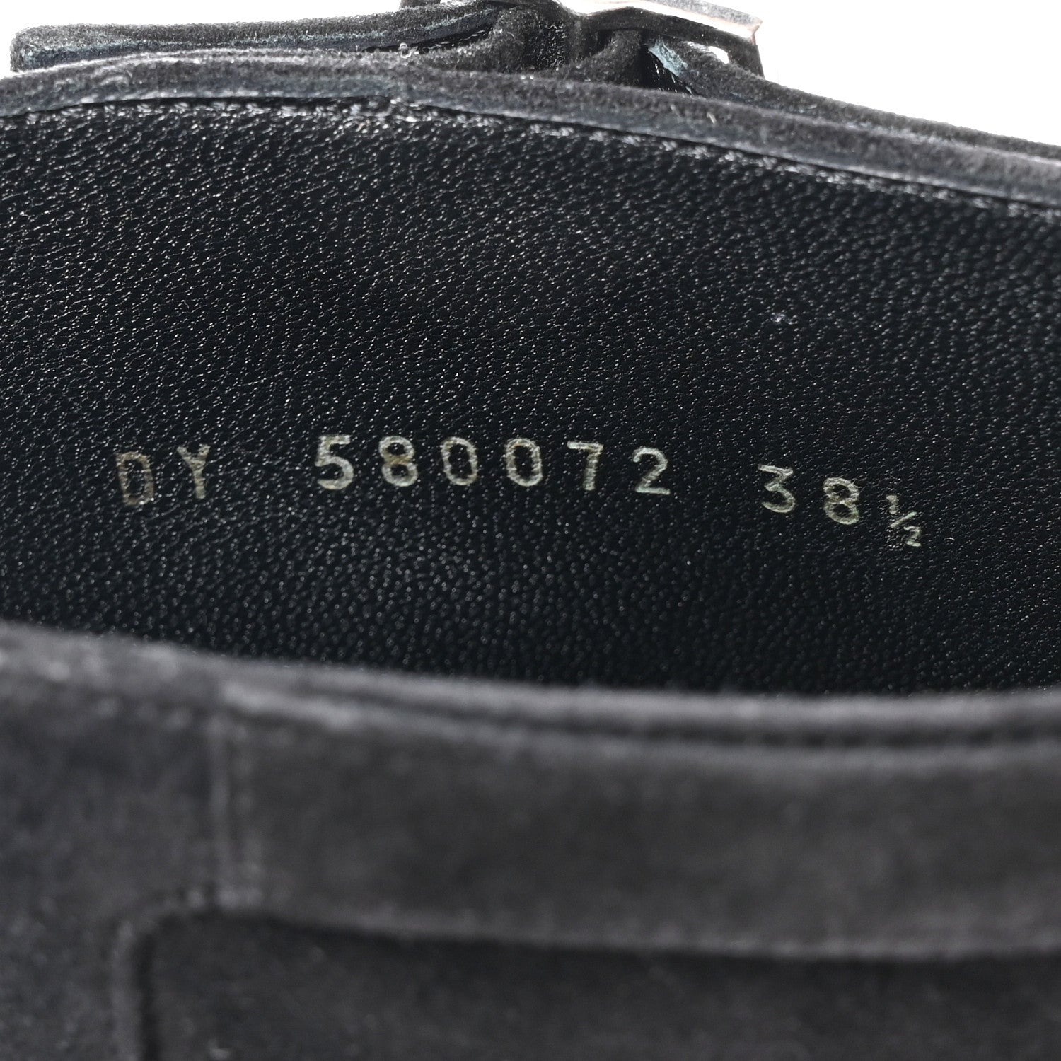 Saint Laurent Cashmere Lou 75 Strap Zip Boots 38.5 Black 7 of 8