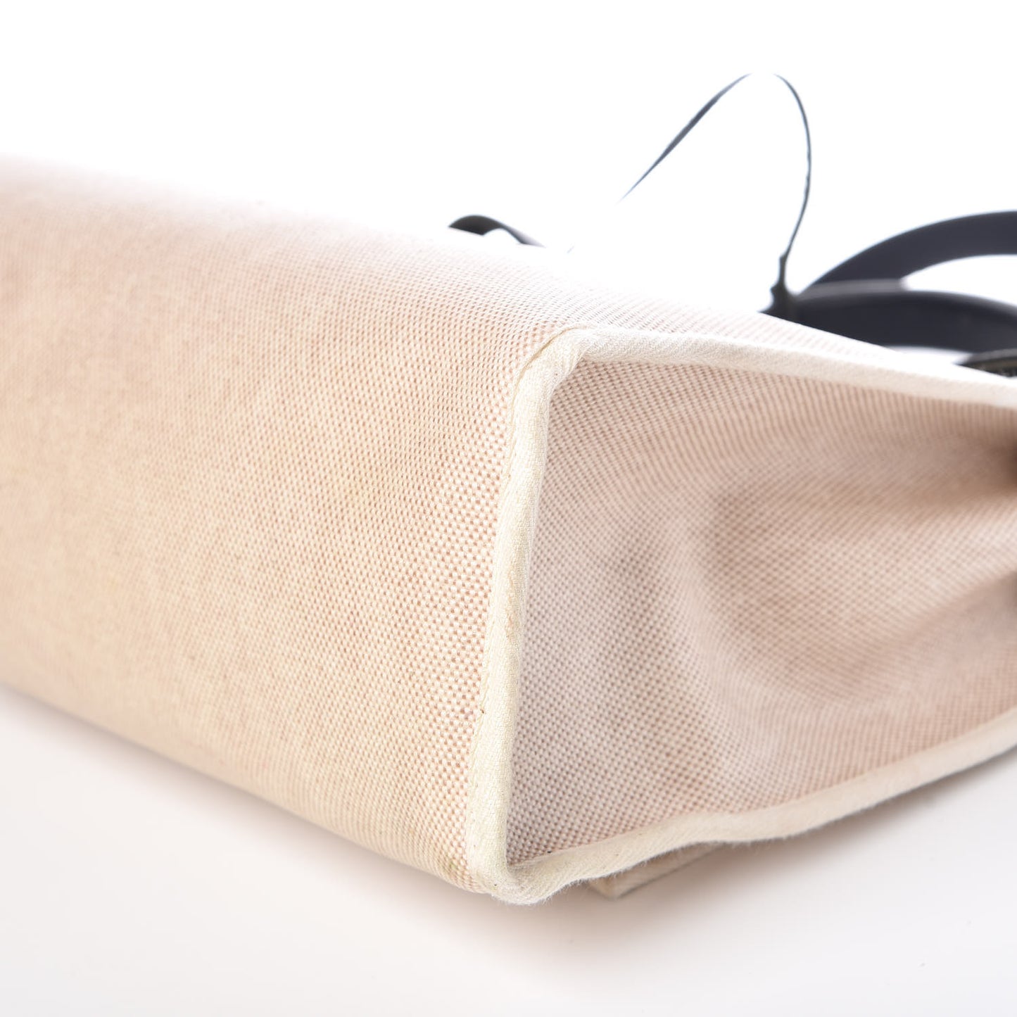 Toile Vache Calfskin Herbag 30 PM Natural Black