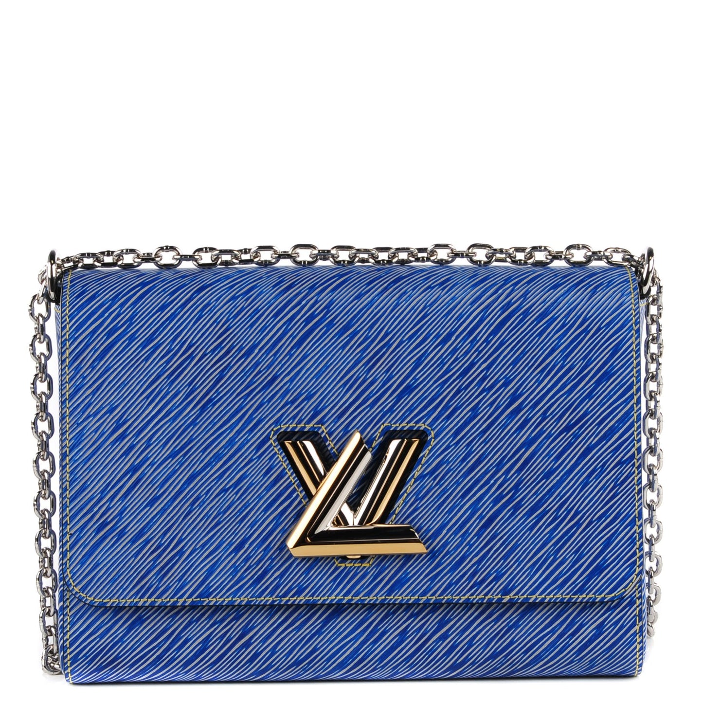 Epi Twist Shoulder Bag MM Denim Light