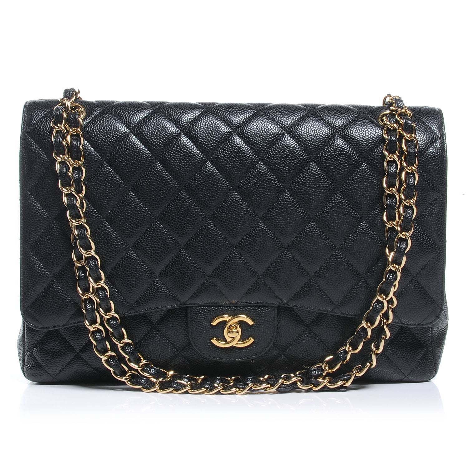 Chanel Caviar Maxi Single Flap Black 1 of 7