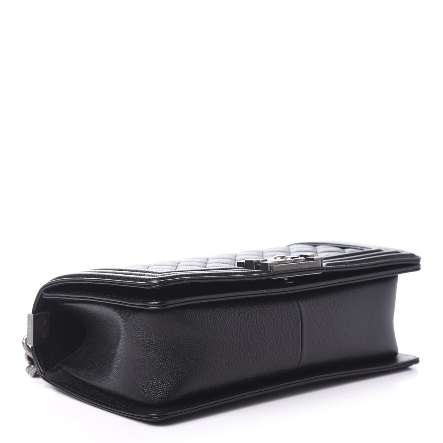 Caviar Quilted Medium Boy Flap Black