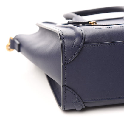 Celine Smooth Calfskin Nano Luggage Ink 7 of 10