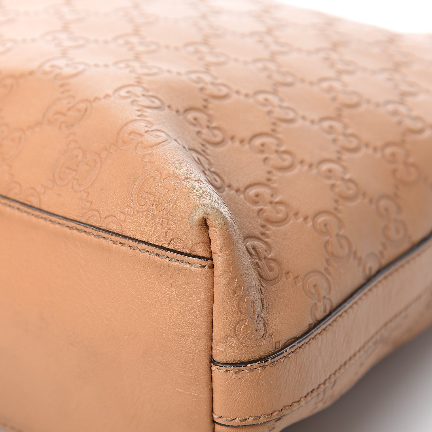 Gucci Guccissima GG Charm Hobo Beige 13 of 14