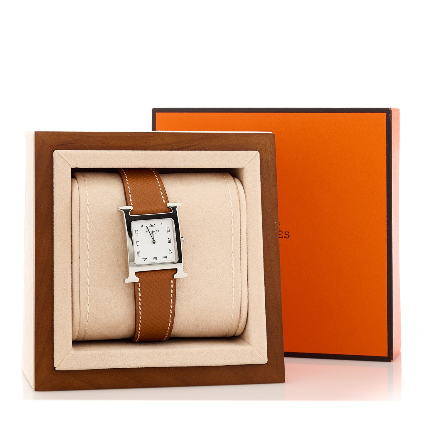 Stainless Steel Epsom 26mm Heure H Hour Quartz Watch Gold
