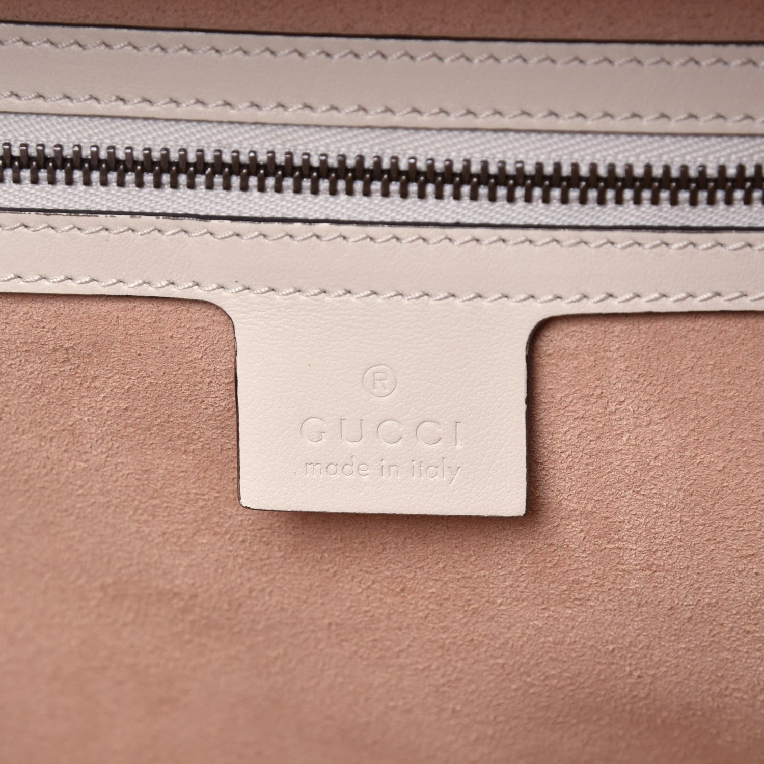 Gucci Calfskin Matelasse Sylvie Web Small GG Marmont Top Handle Shoulder Bag White 7 of 10