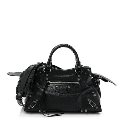 Balenciaga Agneau Arena Small Neo Cagole City Handbag Black 1 of 13