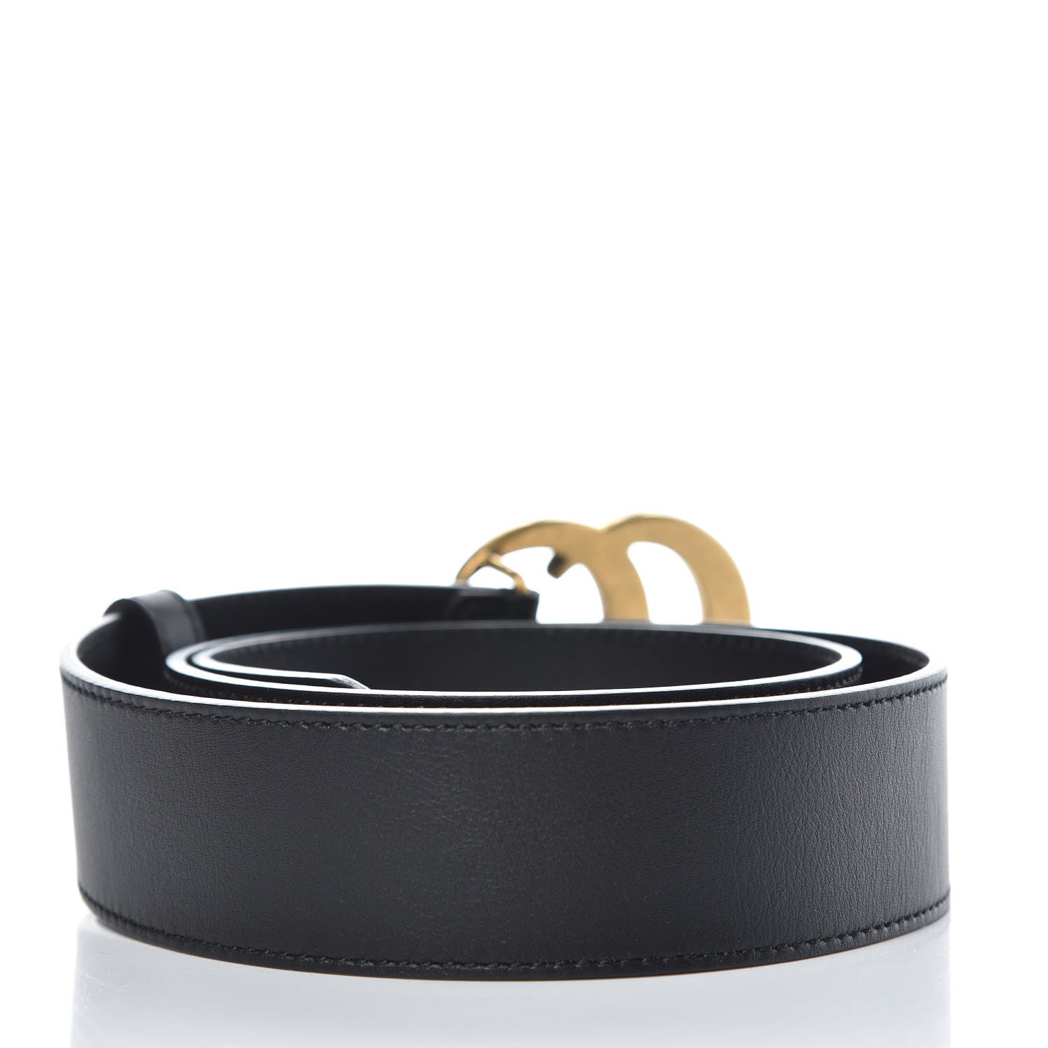 Gucci Calfskin Double G 40mm Belt 80 32 Black 3 of 6