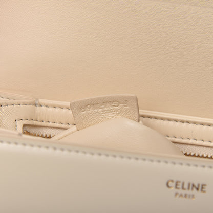 Celine Shiny Calfskin Small Triomphe Vanilla 9 of 10