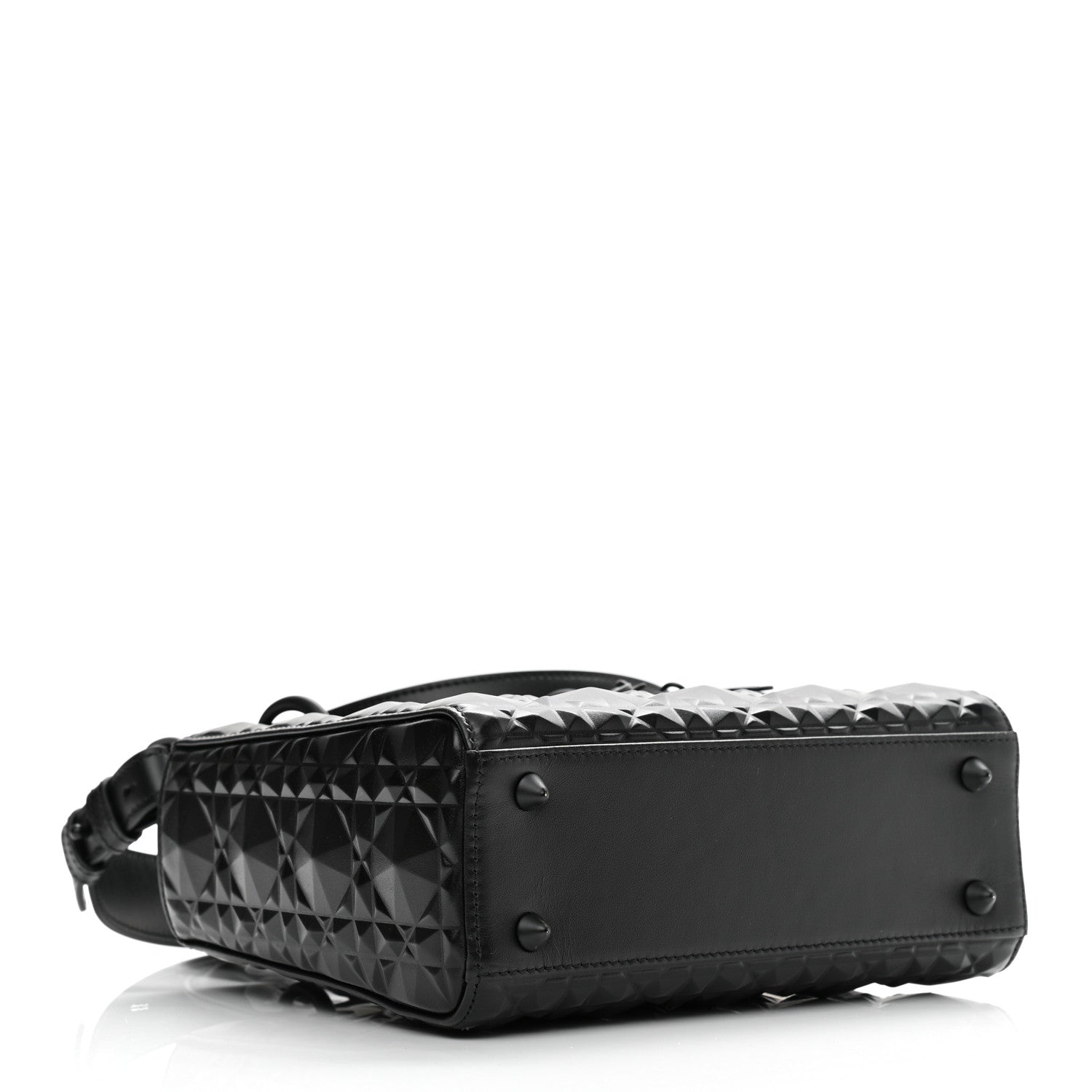 Christian Dior Calfskin Cannage Diamond Small My ABCDior Lady Dior Black 4 of 10
