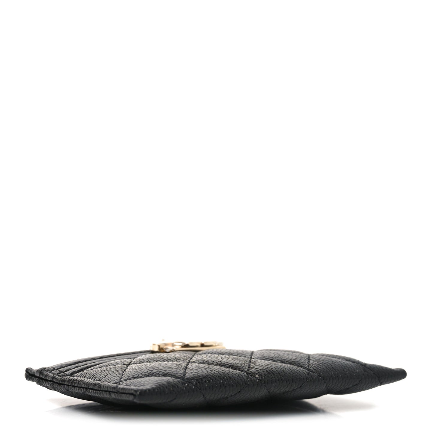 Caviar Quilted Boy Card Holder Black
