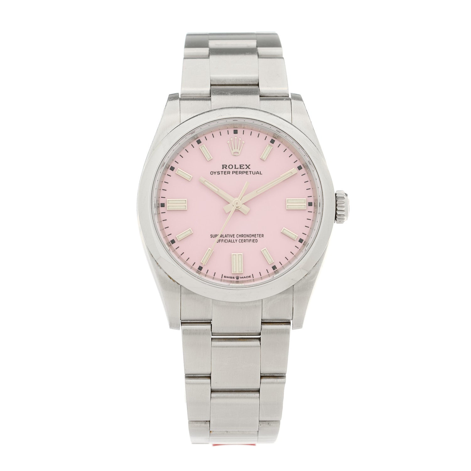 Rolex Stainless Steel 36mm Oyster Perpetual Watch Candy Pink 126000 1 of 5