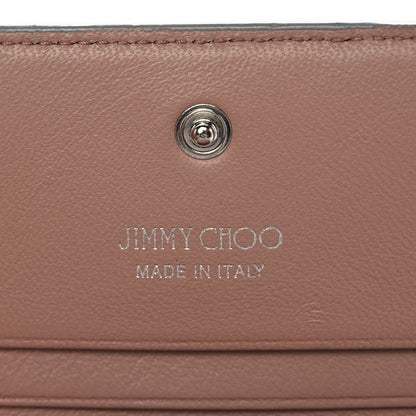 Jimmy Choo Coarse Glitter Calfskin Palace Wallet Silver 6 of 11