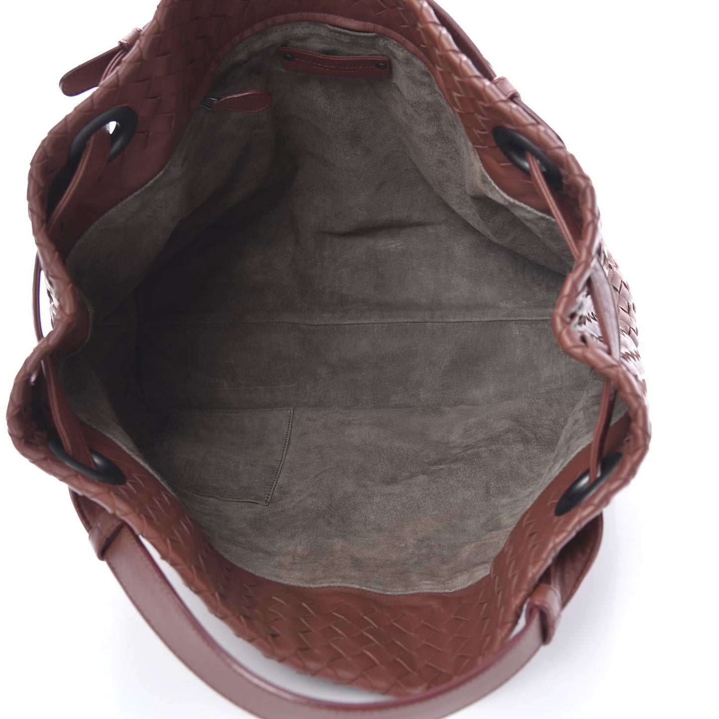 Nappa Intrecciato Medium Garda Bag Rust