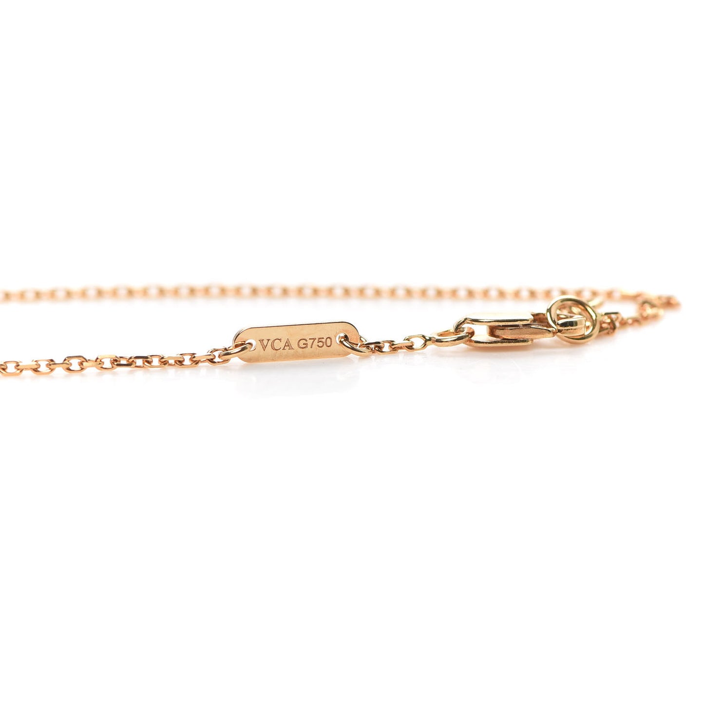18K Yellow Gold Mother of Pearl Sweet Alhambra Bracelet