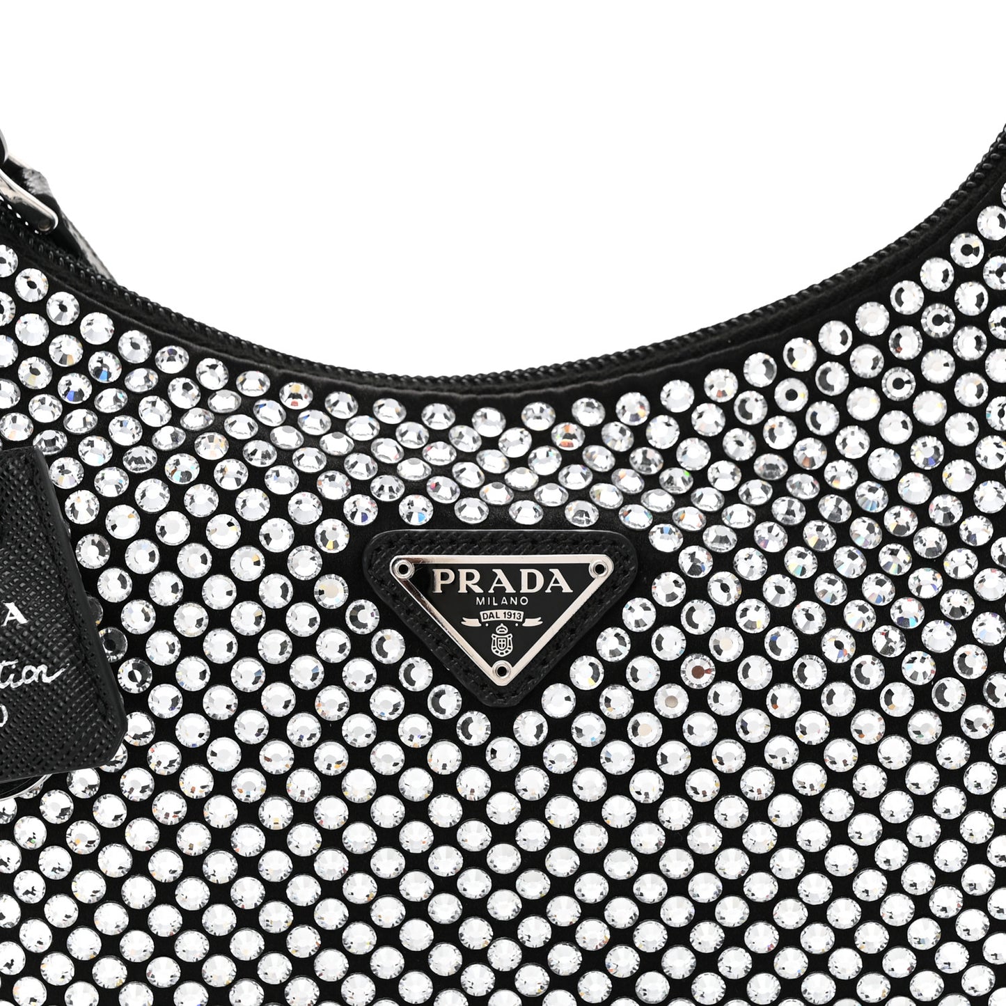 Satin Crystal Mini Re-Edition 2000 Bag Cristal