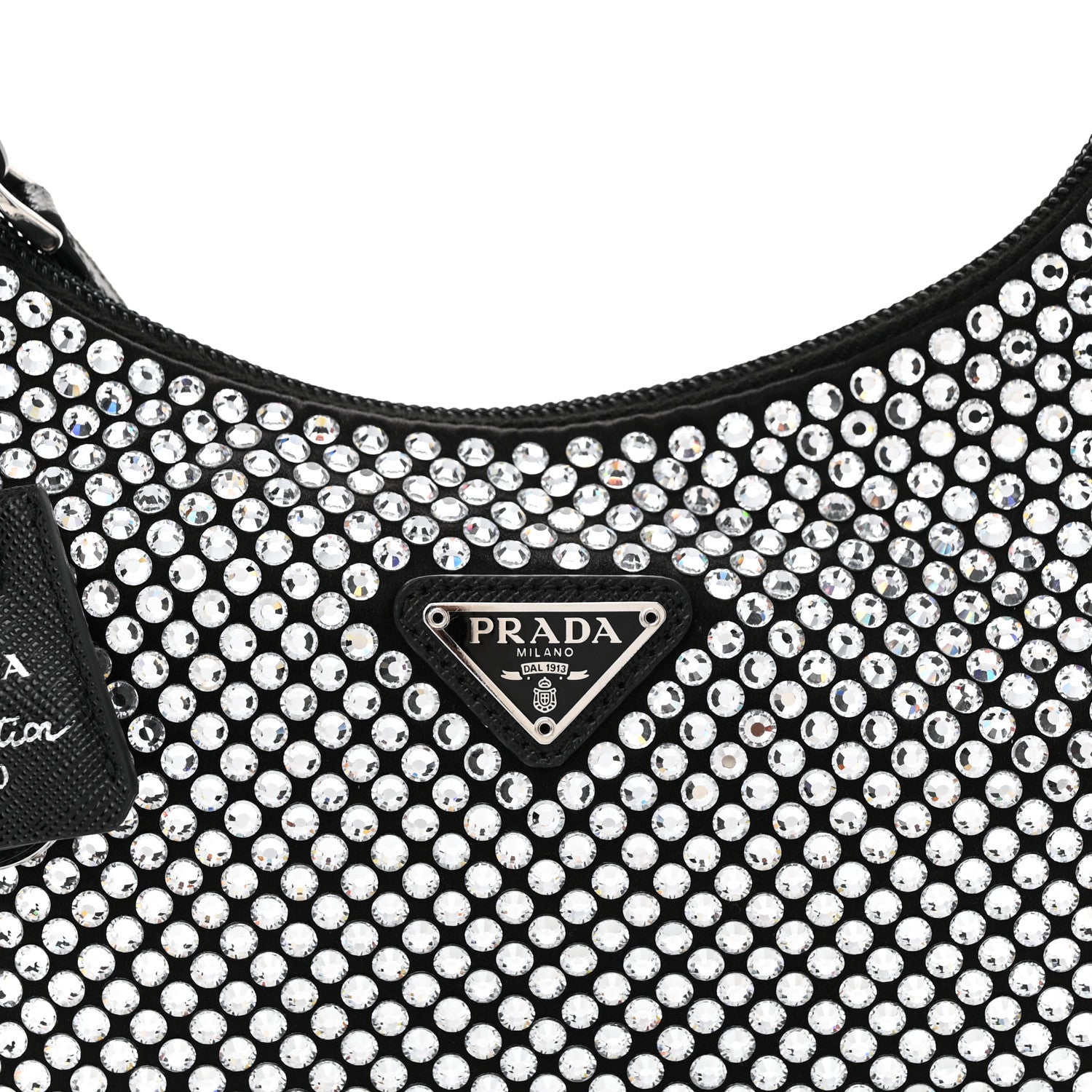Prada Satin Crystal Mini Re-Edition 2000 Bag Cristal 8 of 10