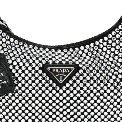 Prada Satin Crystal Mini Re-Edition 2000 Bag Cristal 8 of 10