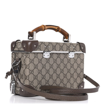 Gucci GG Supreme Monogram Globe-Trotter Beauty Case Brown 2 of 9