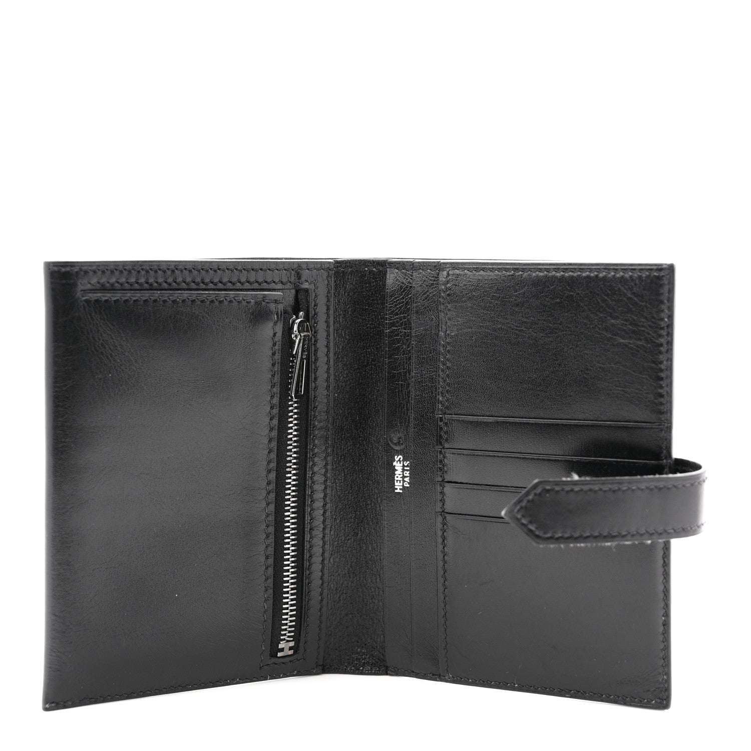 Hermes Box Bearn Compact Wallet Black 5 of 8
