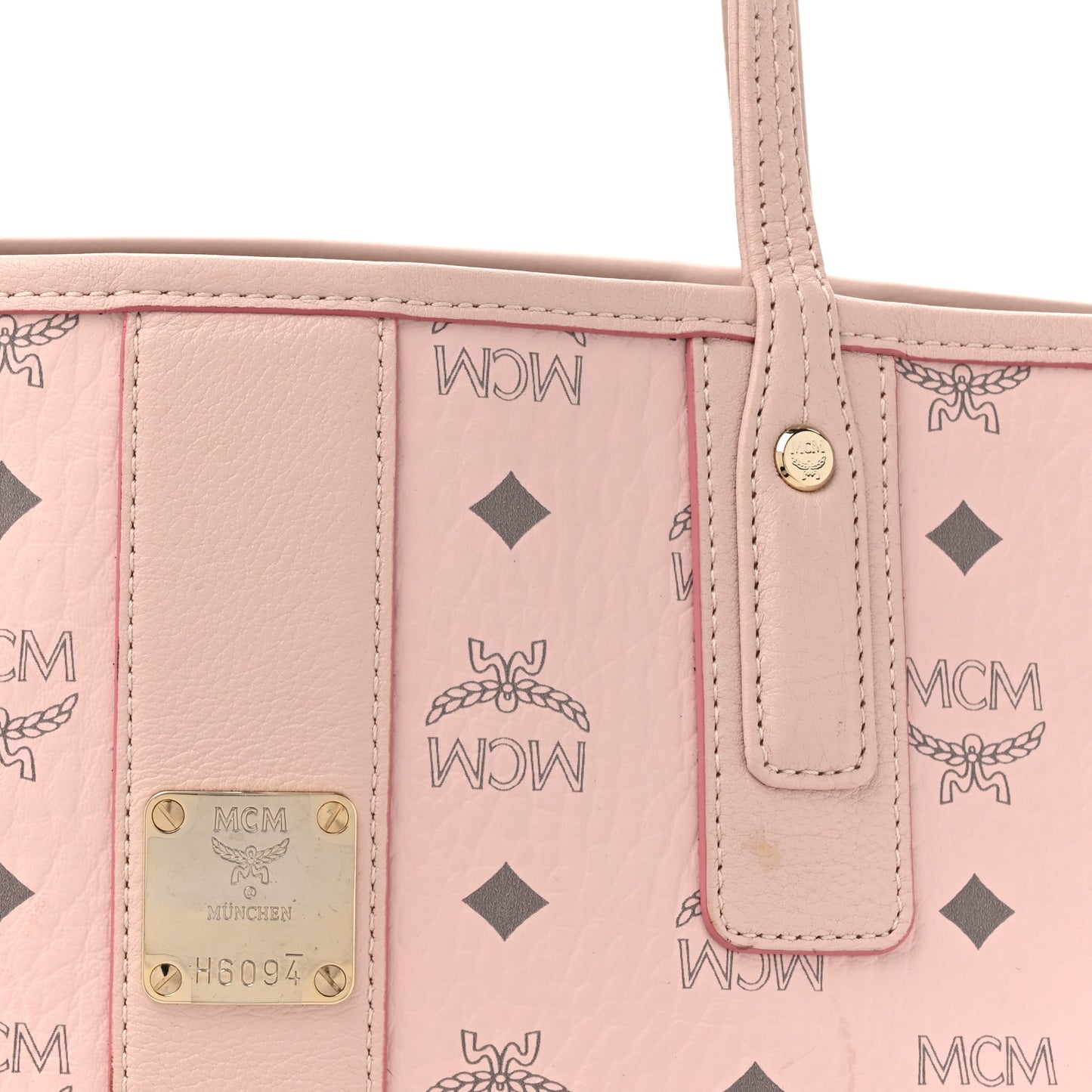 Visetos Medium Liz Reversible Shopper Tote Powder Pink