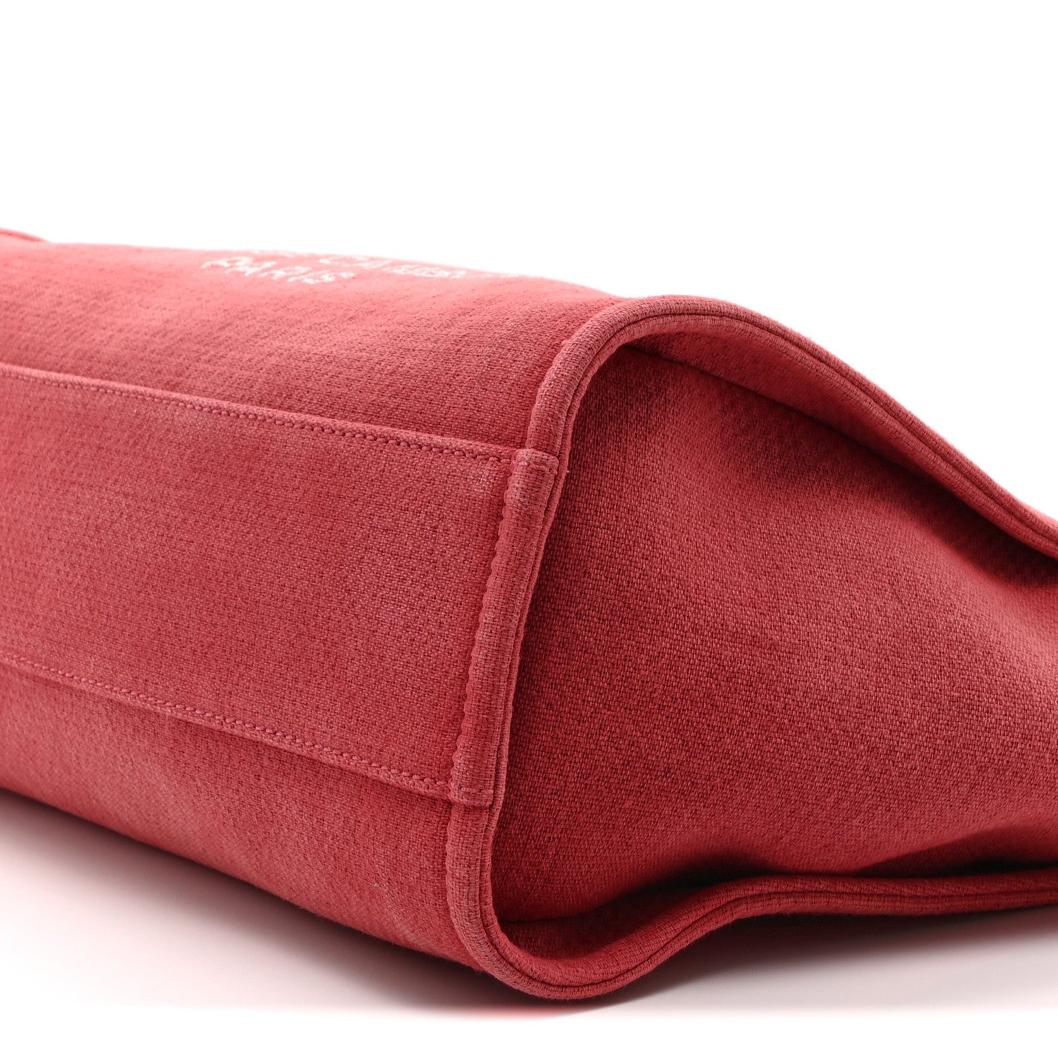 Chanel Canvas Small Deauville Tote Red 1818813 – FASHIONPHILE