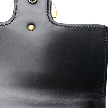 Gucci Knight Calfskin Small GG Marmont Chain Handle Bag Black 14 of 18
