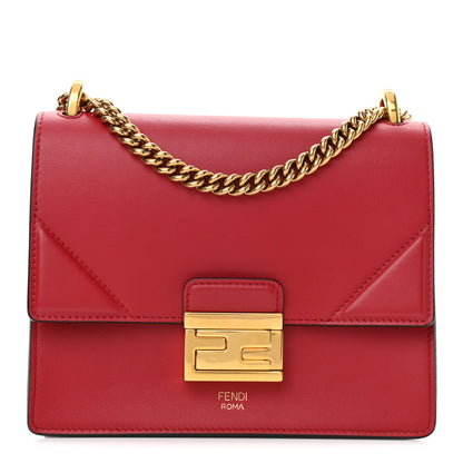 Fendi Vitello Grace Matte Small Kan U Shoulder Bag Fragola 1 of 9