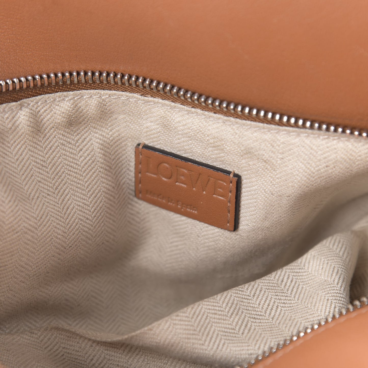 Calfskin Medium Puzzle Bag Tan
