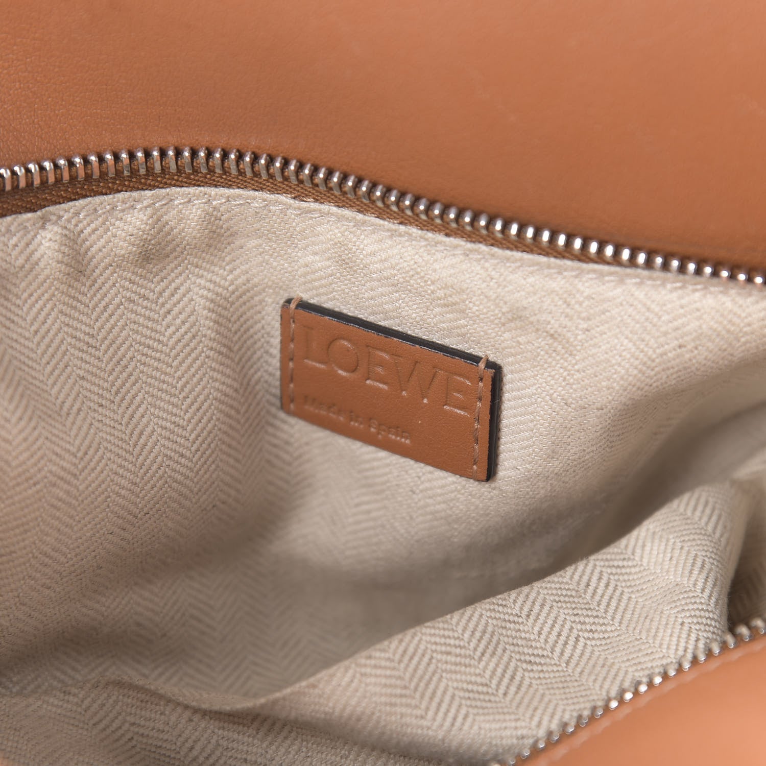 Loewe Calfskin Medium Puzzle Bag Tan 8 of 9