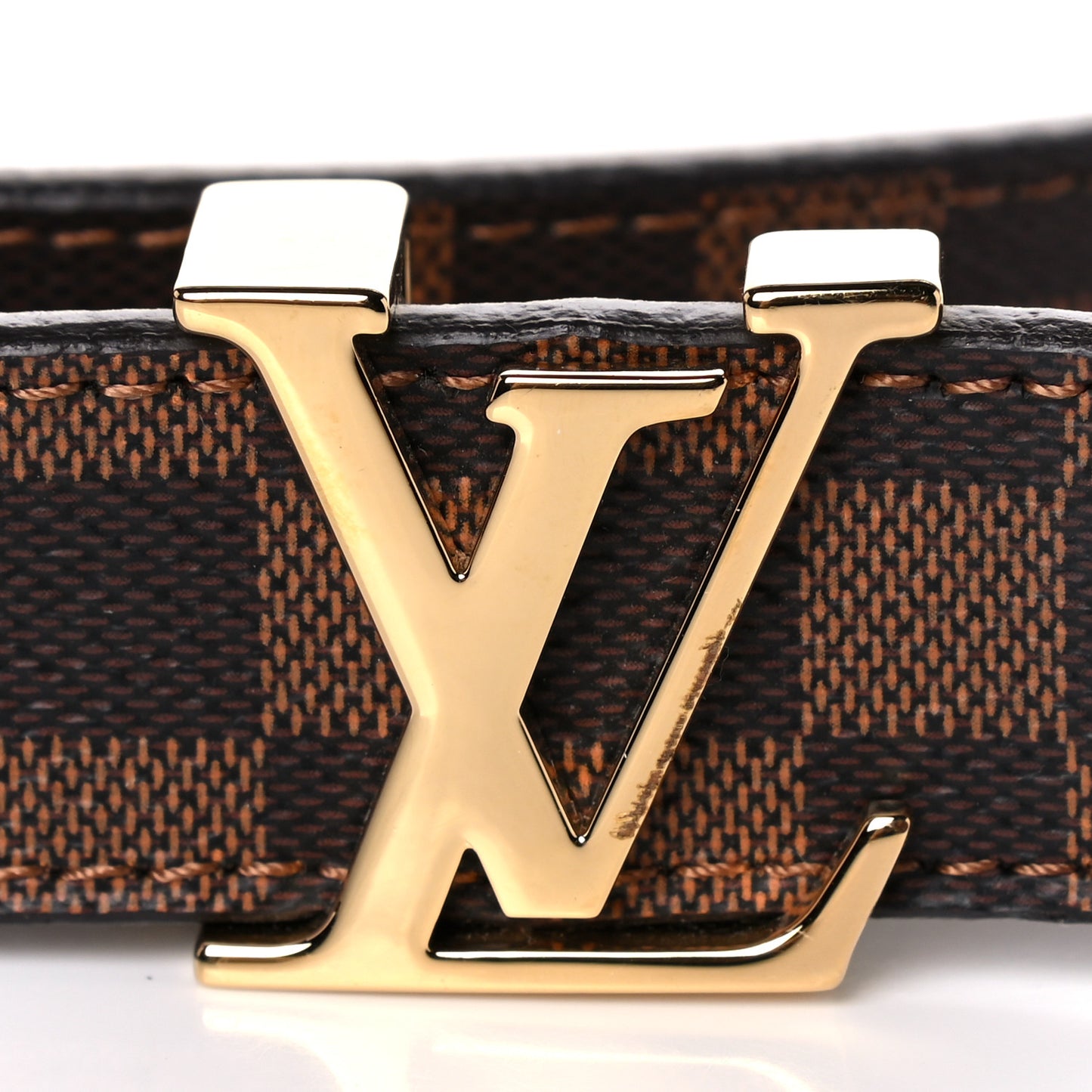 Mini Damier Ebene 25mm LV Initiales Belt 80 32