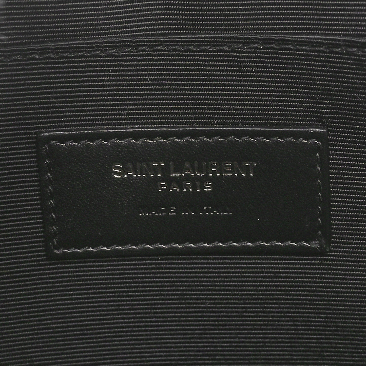 Shiny Calfskin Monogram Zipped Tablet Holder Black