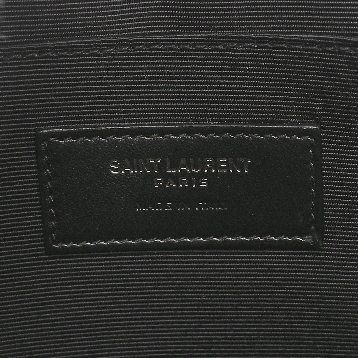 Saint Laurent Shiny Calfskin Monogram Zipped Tablet Holder Black 6 of 8