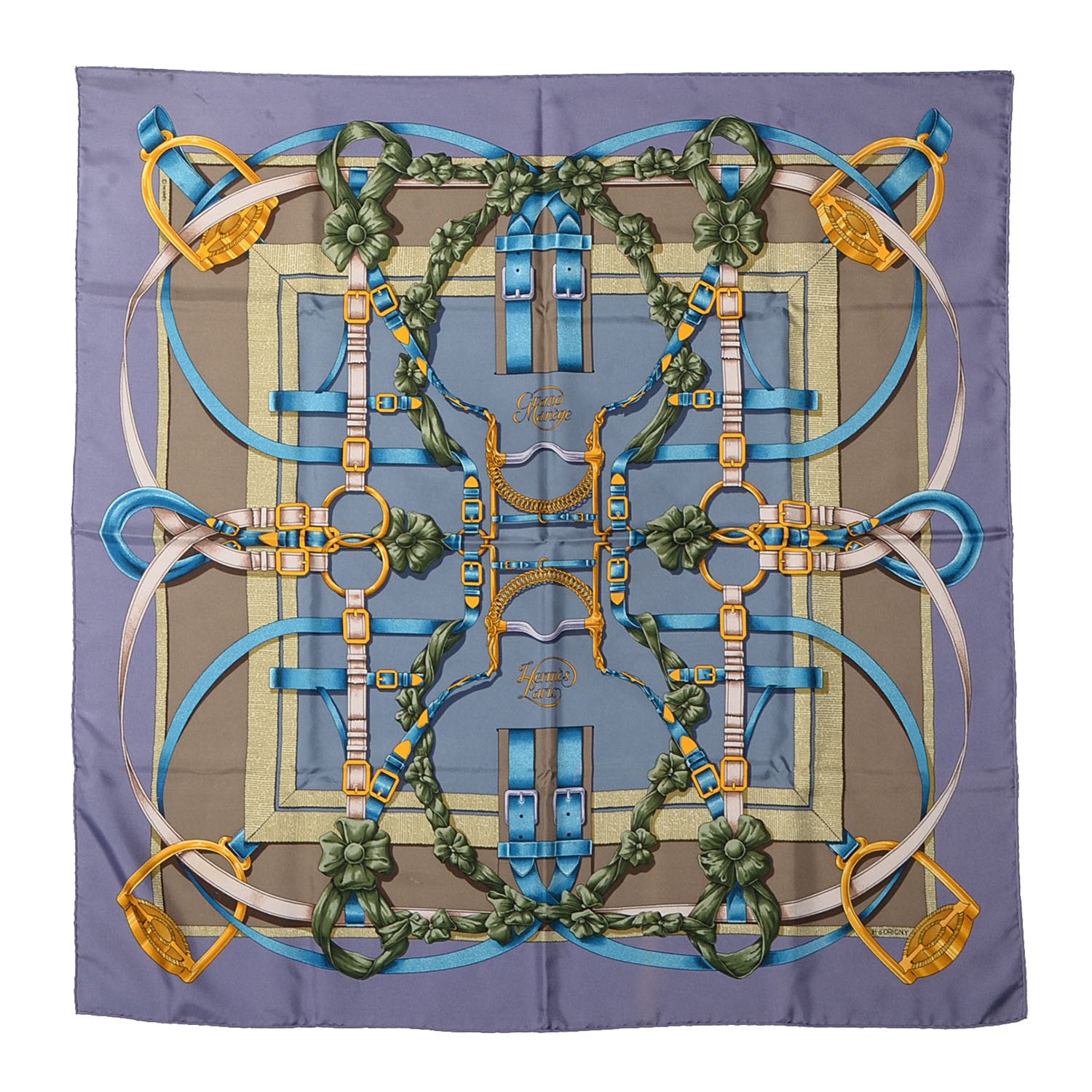 Hermes Silk Grand Manege Scarf 90 2 of 8