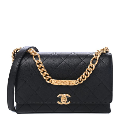 Chanel Caviar Quilted Mini Bracelet On Chain Flap Black 2 of 4
