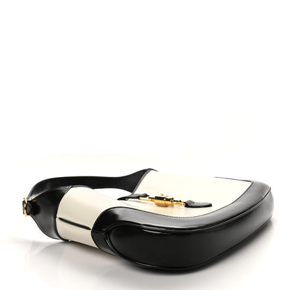 Gucci Boarded Dyana Lux Calfskin Bi-Color Medium Jackie 1961 Hobo Mystic White Black 4 of 10