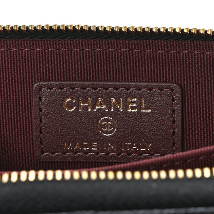 Chanel Caviar Quilted Zip Coin Purse Black 6 of 8