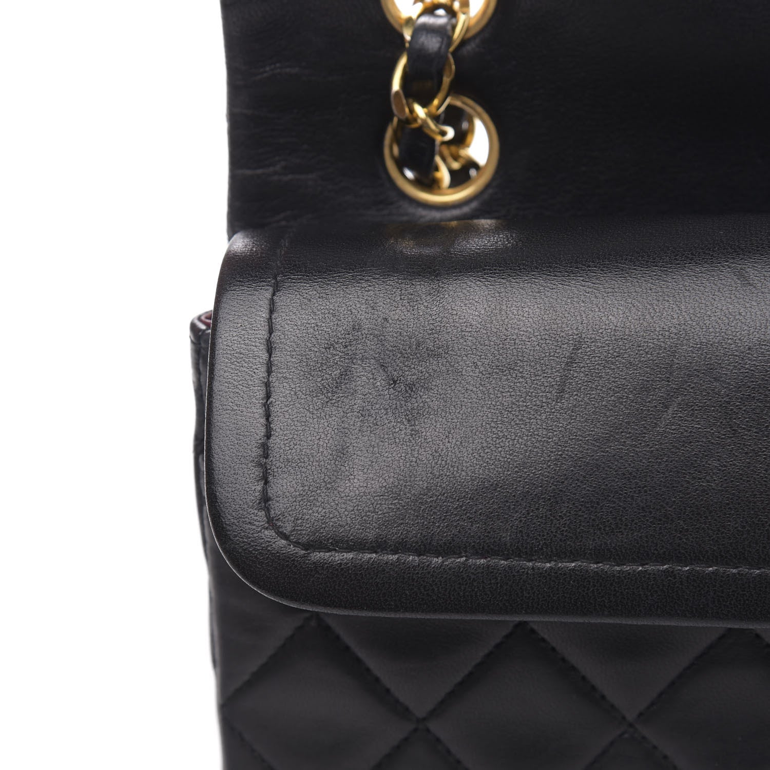 Chanel Lambskin Quilted Small Double Flap Black 11 of 16