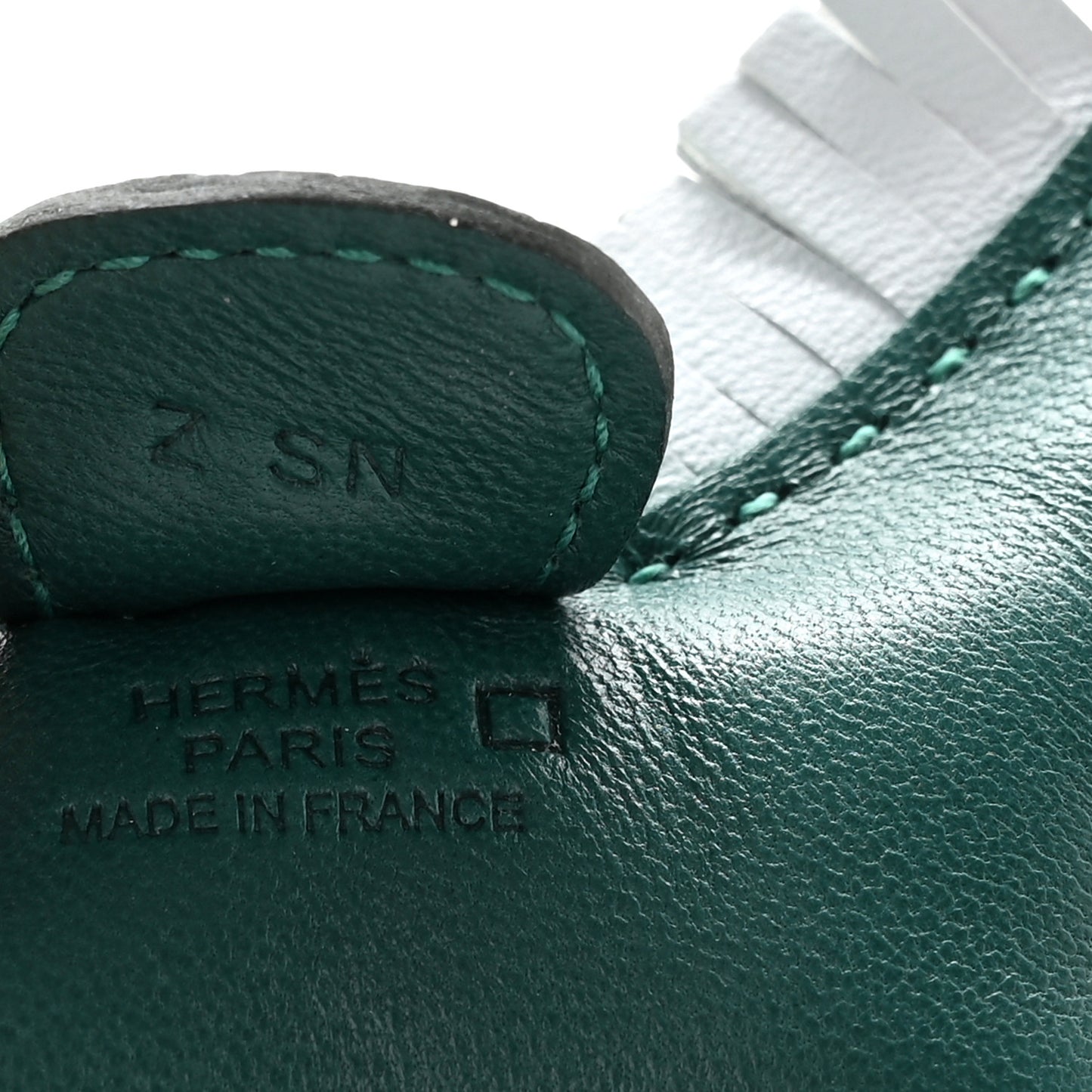Milo Lambskin Matte Alligator Touch Grigri Rodeo Horse Bag Charm PM Malachite Menthe Bleu Brume Very Jade