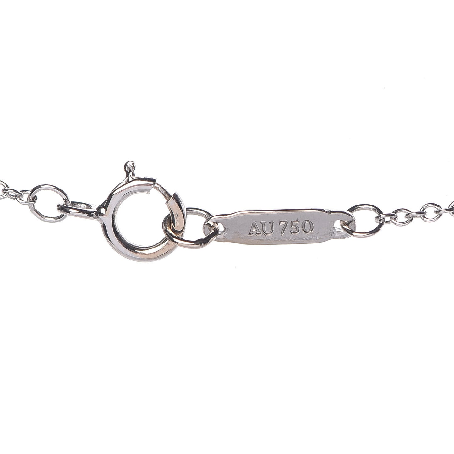 18K White Gold Diamond Metro Heart Pendant Necklace