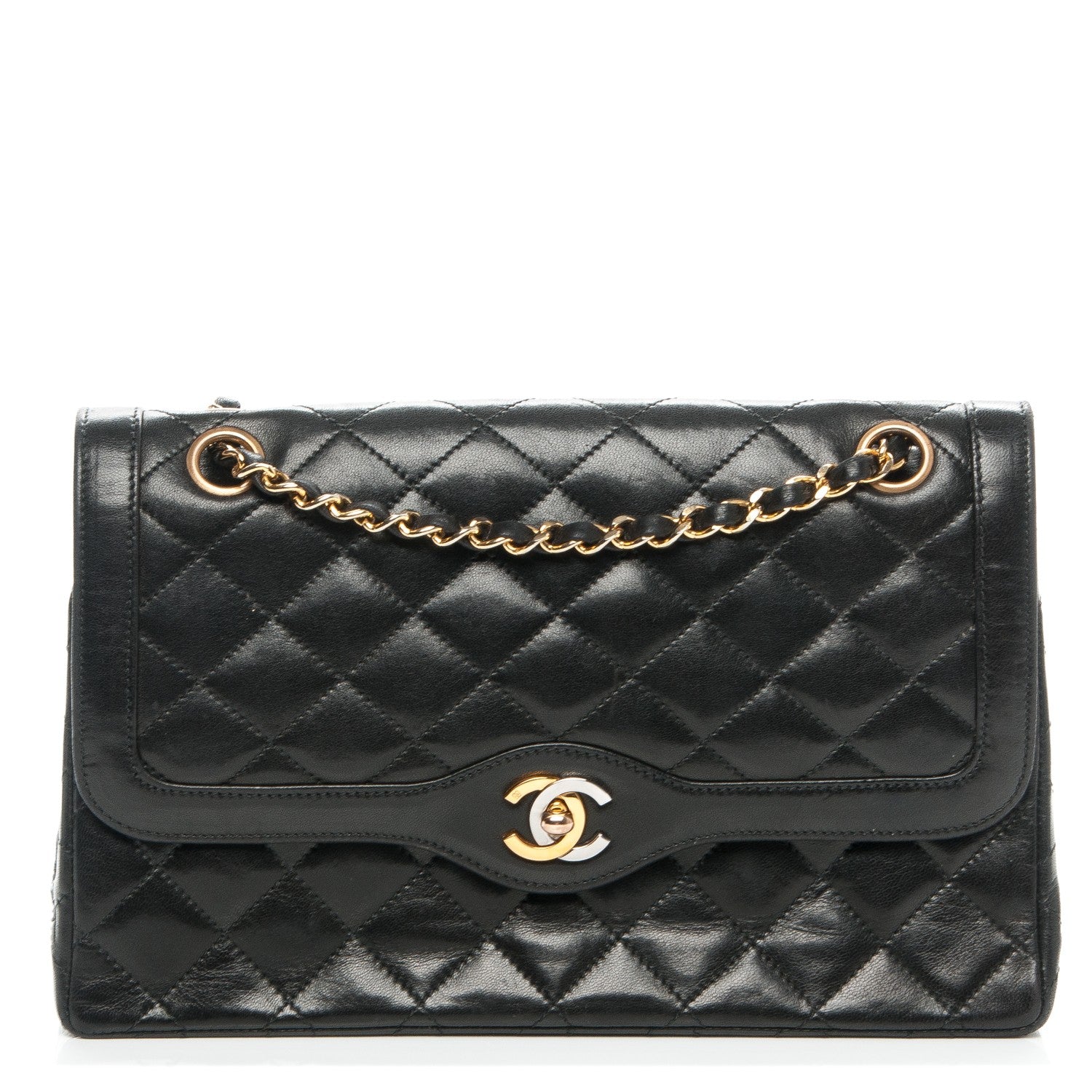 Chanel Lambskin Medium Double Flap Black 1 of 8