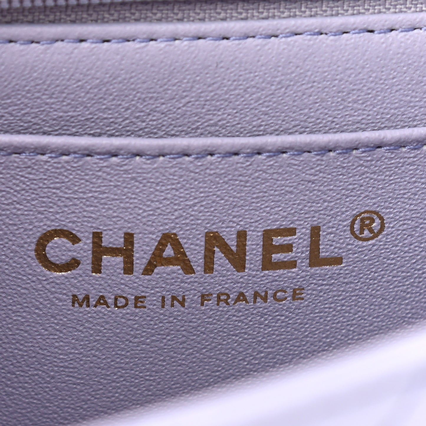 Lambskin Quilted Mini Top Handle Rectangular Flap Light Purple