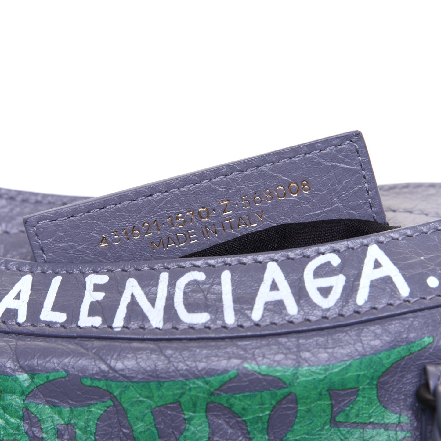 Agneau Graffiti All Over Classic Hardware S City Grey