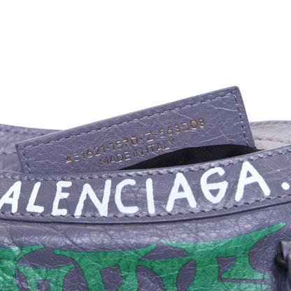 Balenciaga Agneau Graffiti All Over Classic Hardware S City Grey 9 of 15