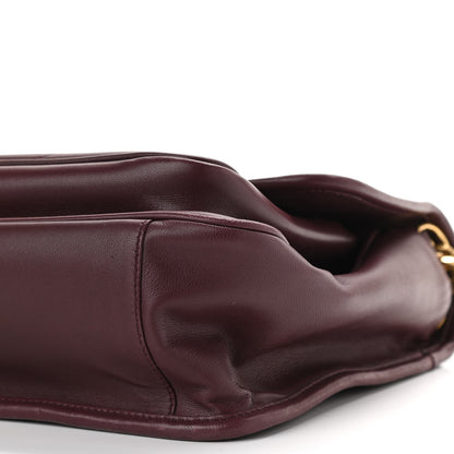 Saint Laurent Lambskin Matelasse Monogram Medium Niki Chain Satchel Burgundy 10 of 10